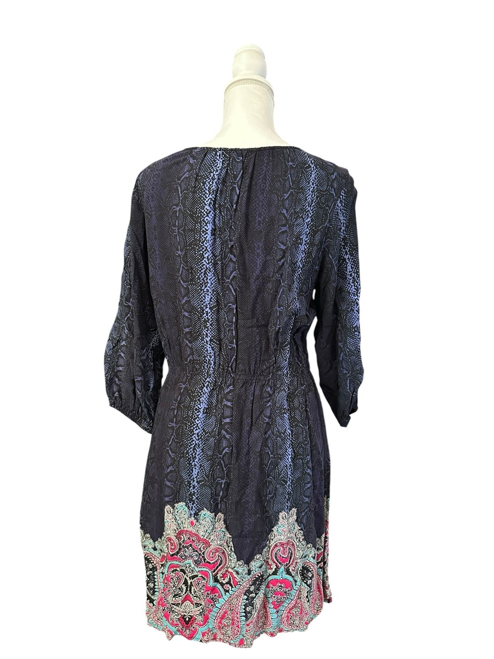Ariat Snakeskin & Paisley Border Print Tunic Dress Medium M/M - Picture 3 of 8
